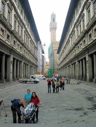 Firenze Uffizi grnd till museet