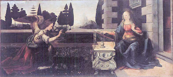 Bebådelsen av Leonardo Da Vinci